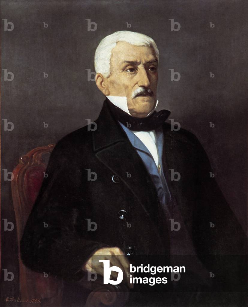 Portrait of Jose San Martin, 19th century (oil on canvas)