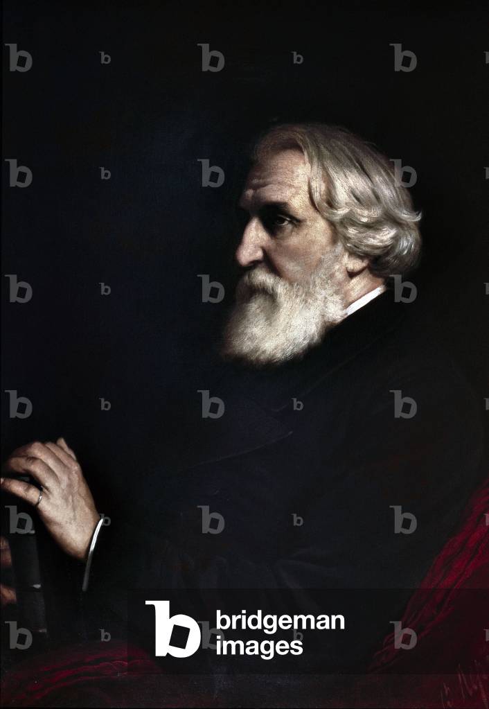 Image de Peinture représentant ""Portrait de Ivan Sergueievitch Tourgueniev (Turgenev 1872 par Vasili Grigorev