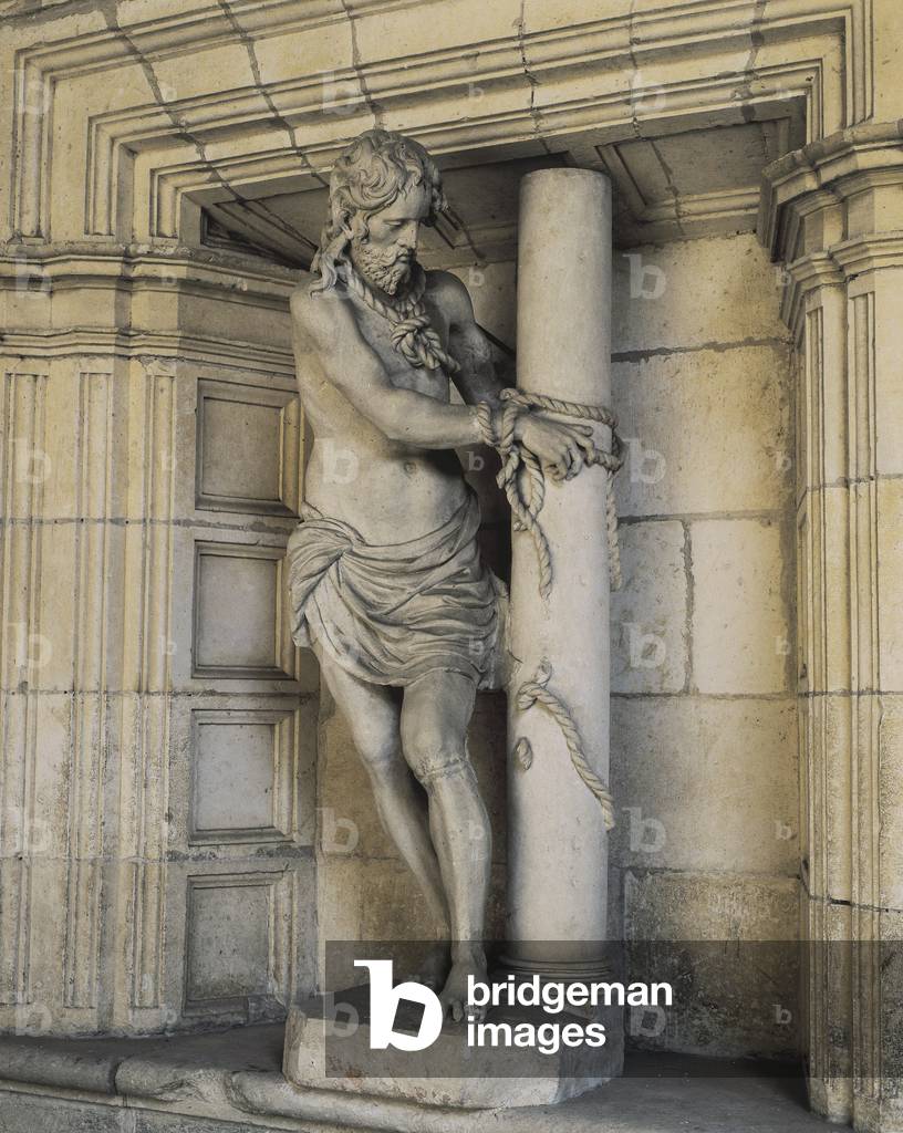 «Cristo su colonna» Scultura di Miguel Espinosa (XVI secolo), 1537