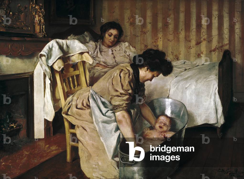 Bild von Gemälde "die toilette", 1902 von Leopoldo Garcia Ramon