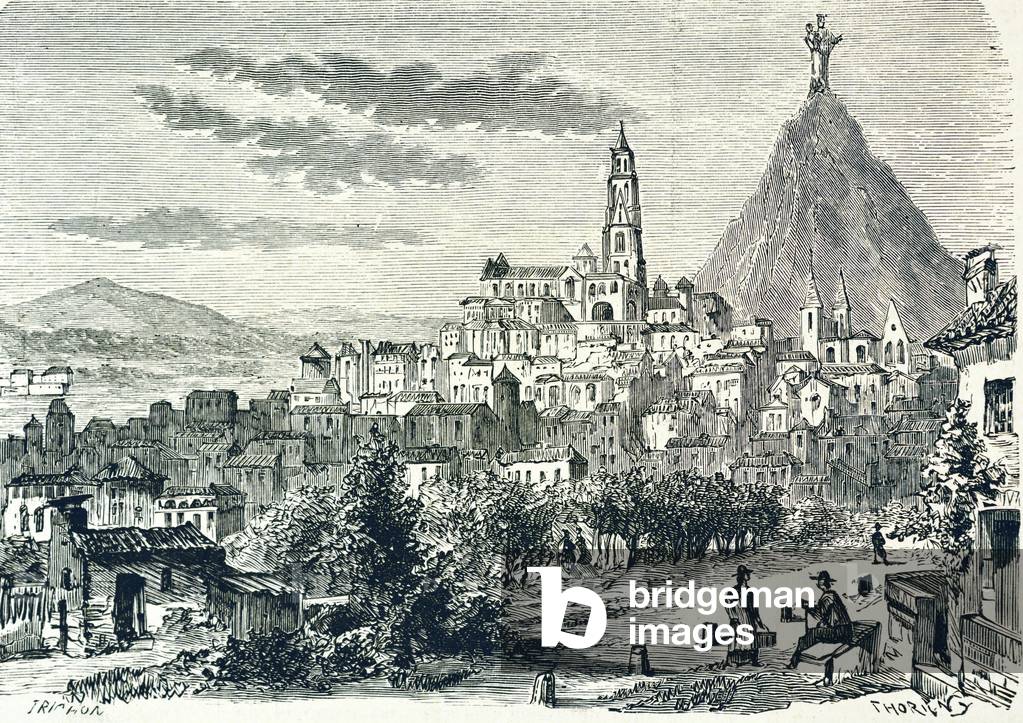 FRANCE (c19th). Le Puy, 1880 (engraving)
