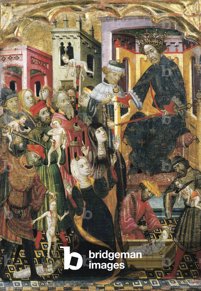 Image de Peinture représentant Massacre d'innocents détail d'un retable 1490 par Spanish School