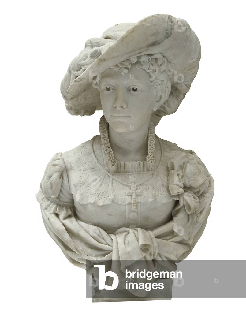 Porträt von Elisa Masriera, 1884 (marmor)