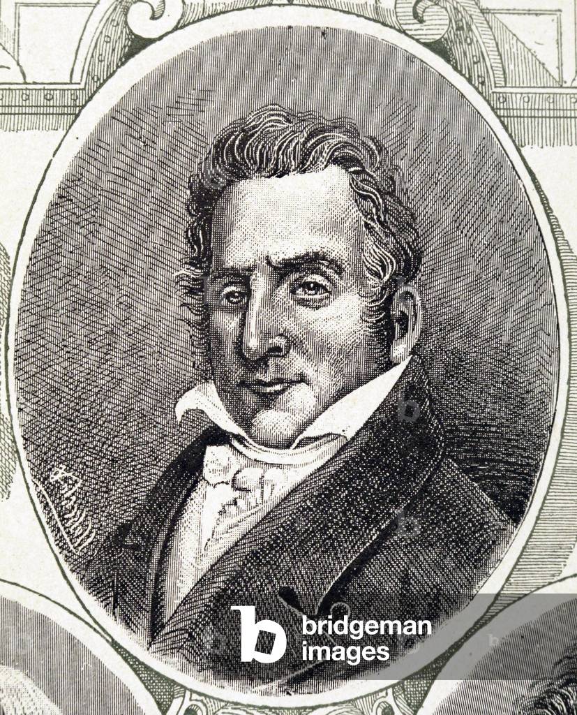 Jeremy Ladd Kreuz (1783-1861). Amerikanischer Freimaurer Schriftsteller (Gravur)