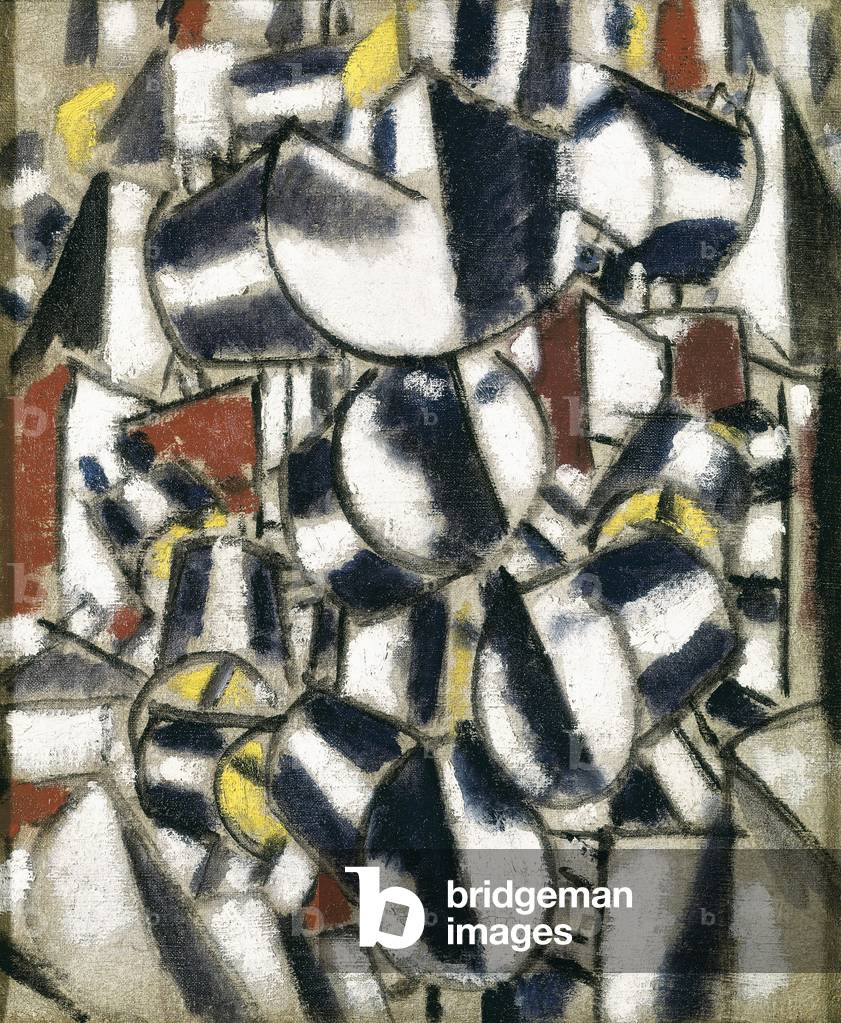 Kontrast der Formen, 1913 (Öl auf Sackleinen)