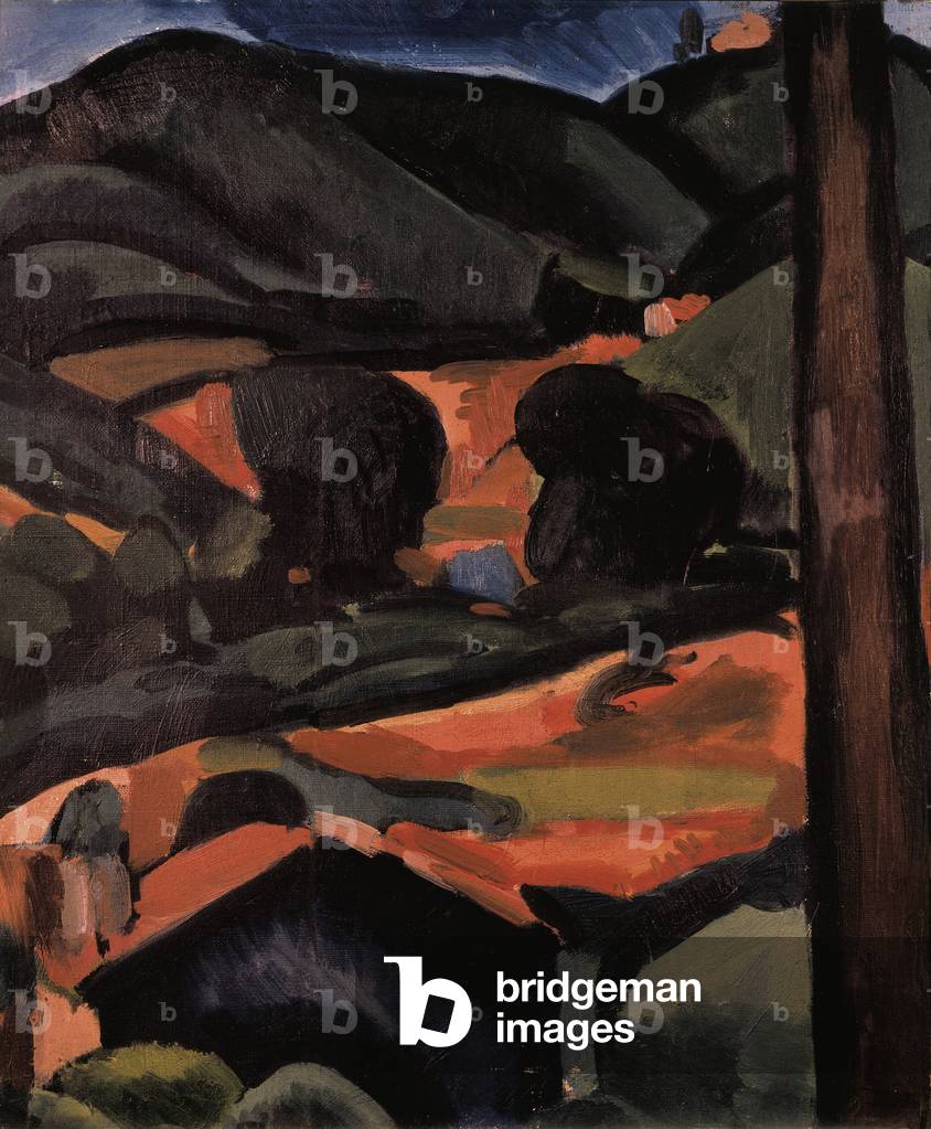 Immagine di Dipinto "Le colline" 1908 di Andre Derain