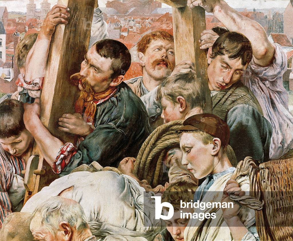 Le età del lavoratore, dettaglio, 1895-97 (pittura)