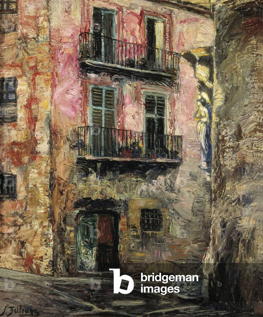 Gerona (Gerona). Painting by Ignocio Zuloaga Zabaleta (1870-1945). Oil on canvas, 1931. Museum Zuolaga, in Zum