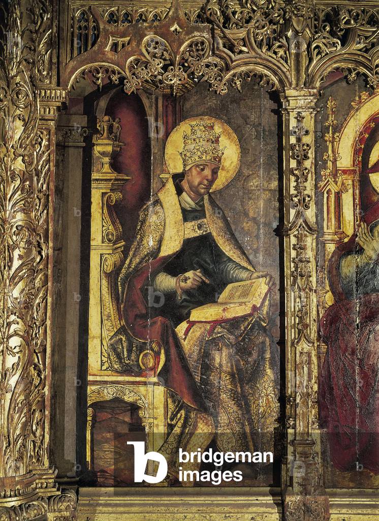 Der Heilige Gregor der Große, Gemälde von Pedro Berruguete, um 1449-1503