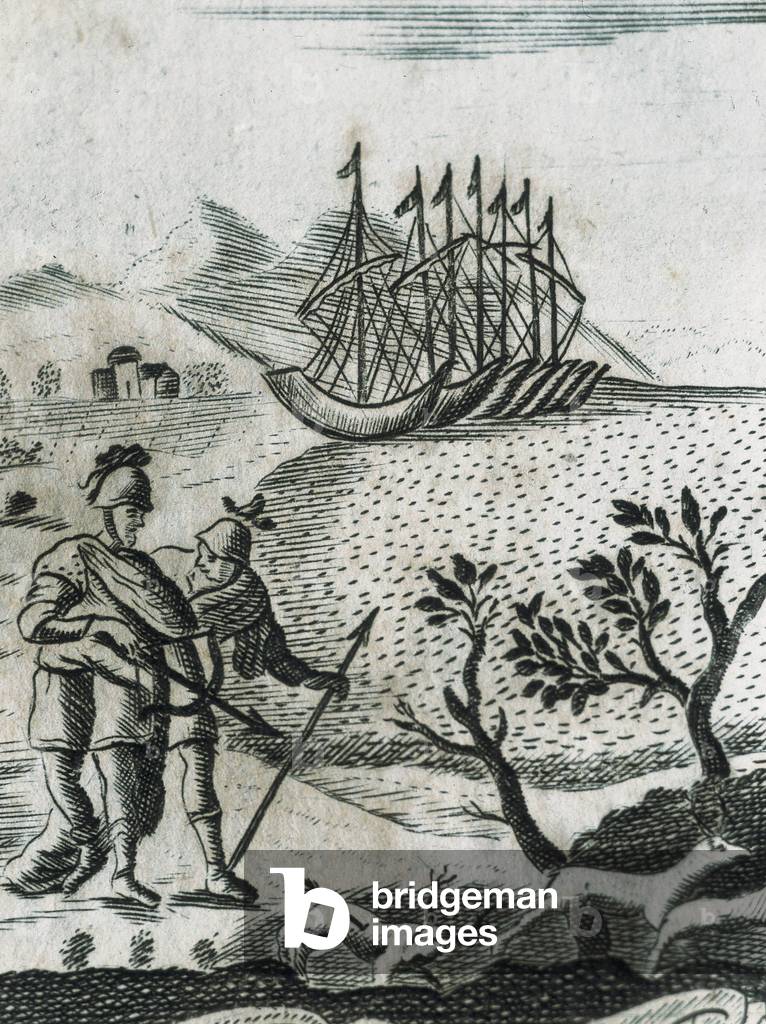 Illustrazione di «L'Eneide"» di Virgilio (Publio Virgilio Maro, 70-19 a.C.), 1729.