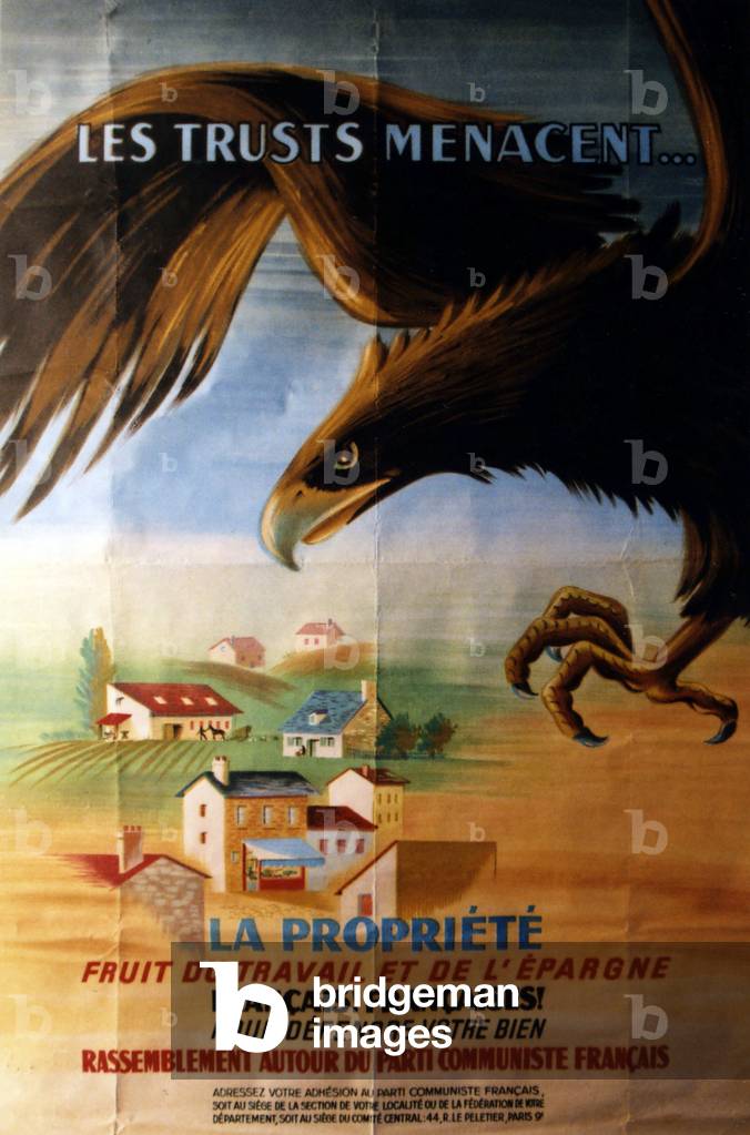 Poster of the French communist party to defend property, c. 1945 (poster)
