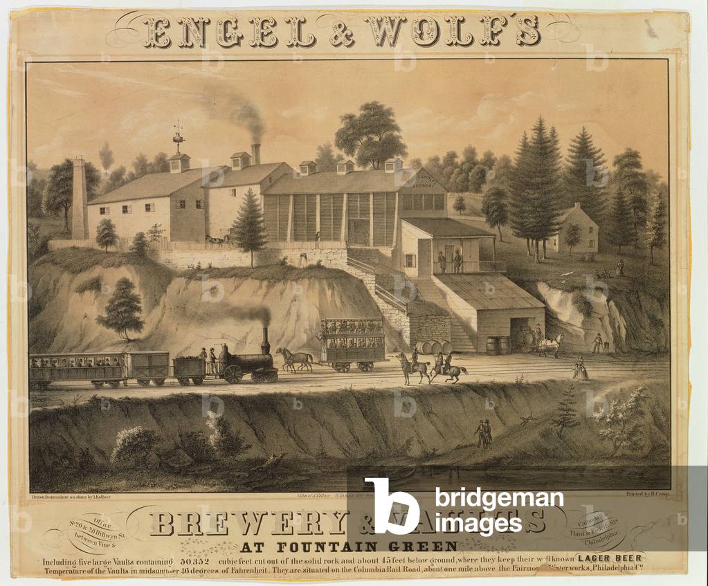 Engel and Wolf's Brewery (litho)