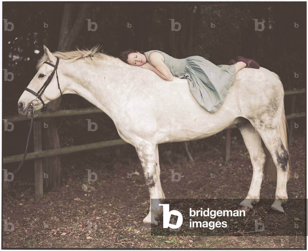 Emily and the White Horse, 2012 (photography)