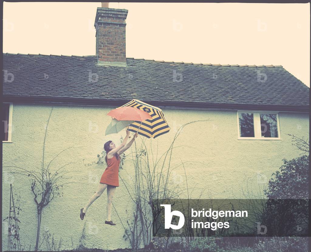 Ophelia and the Umbrellas, 2012 (photography)