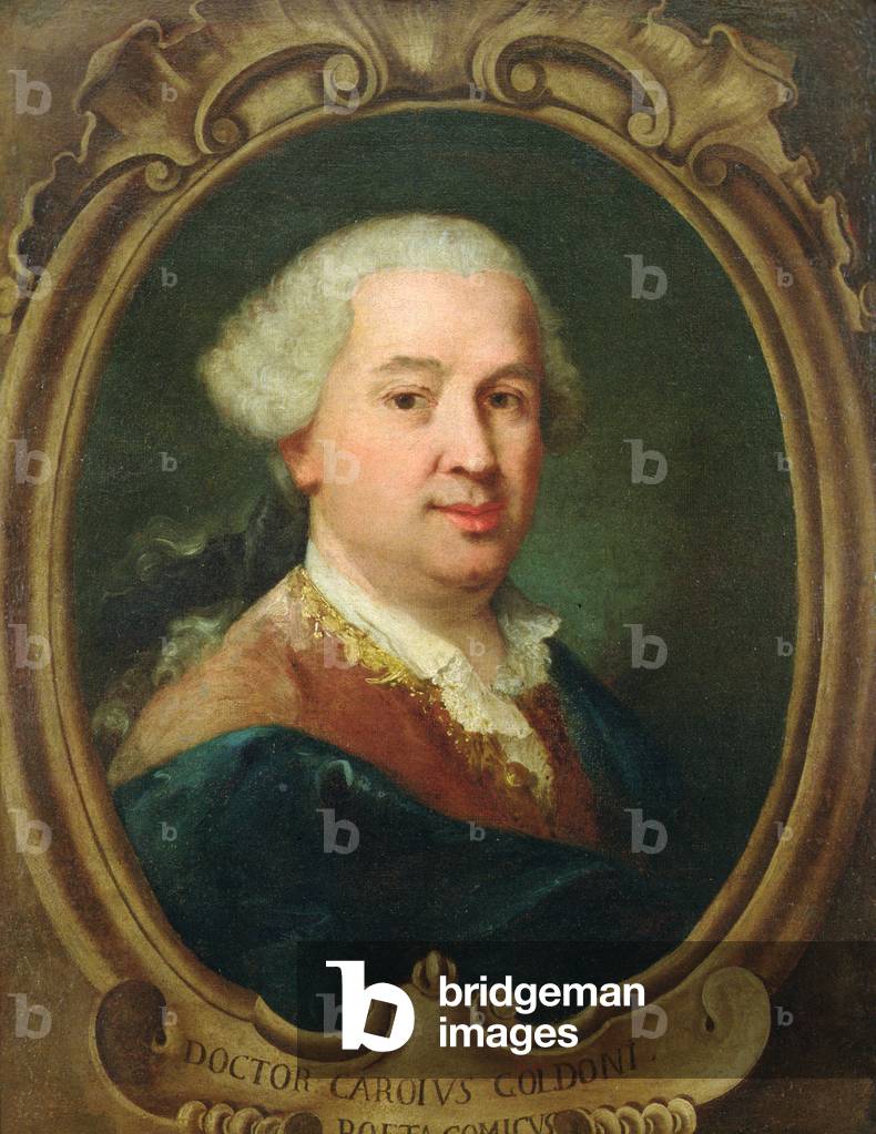 Immagine di Dipinto "Ritratto di Carlo Goldoni (1707-93) (olio su tela)", 18th Secolo di Alessandro Longhi