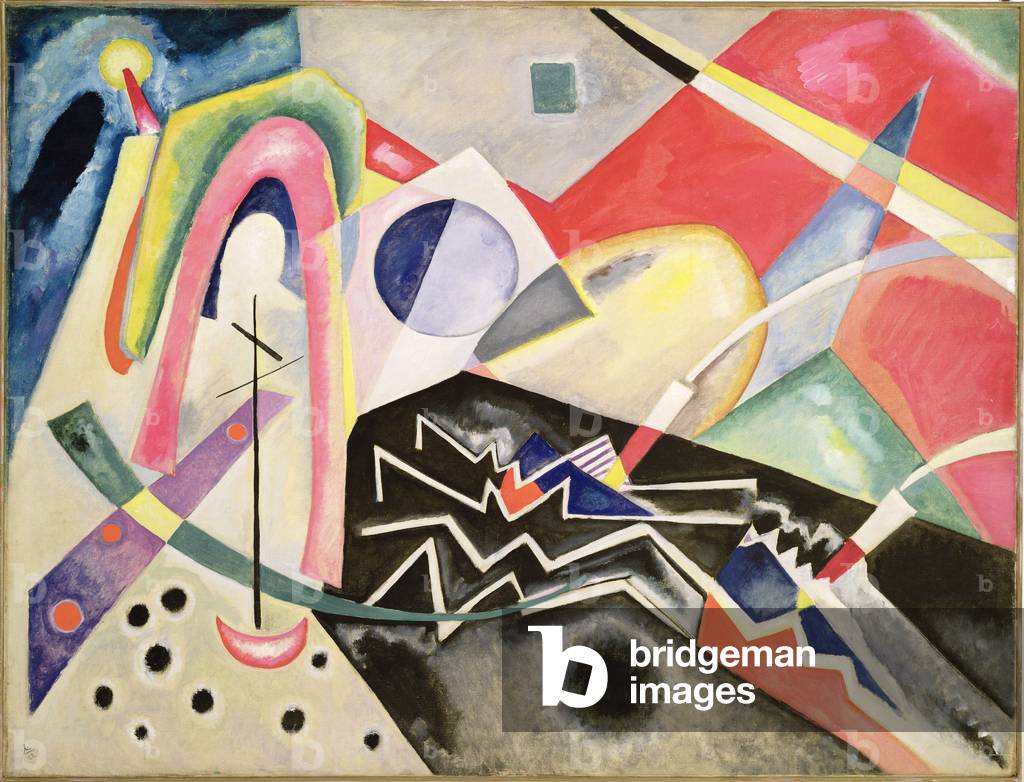 Bild von Gemälde "White Zig-Zags", 1922 von Wassily Kandinsky