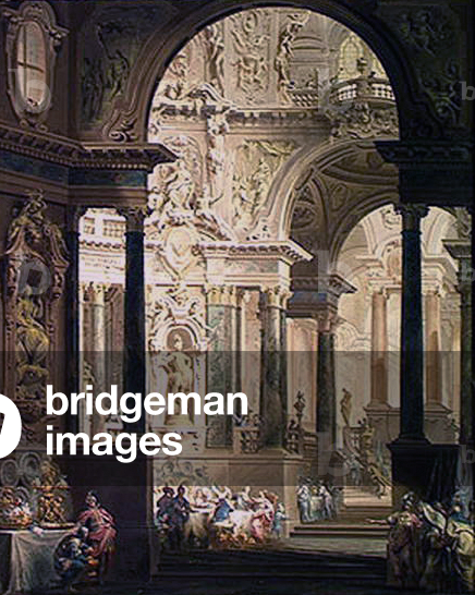 Image de Peinture représentant La fête d'Absalon, 1740 par Vittorio Maria Bigari