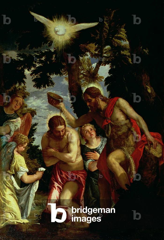 Il Battesimo di Cristo (olio su tavola)