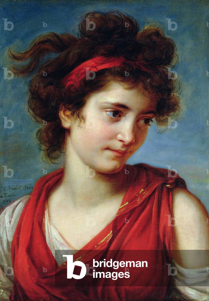 Image of Painting depicting Portrait of Maguerite Porporati, 1792 by Elisabeth Louise Vigee-Lebrun
