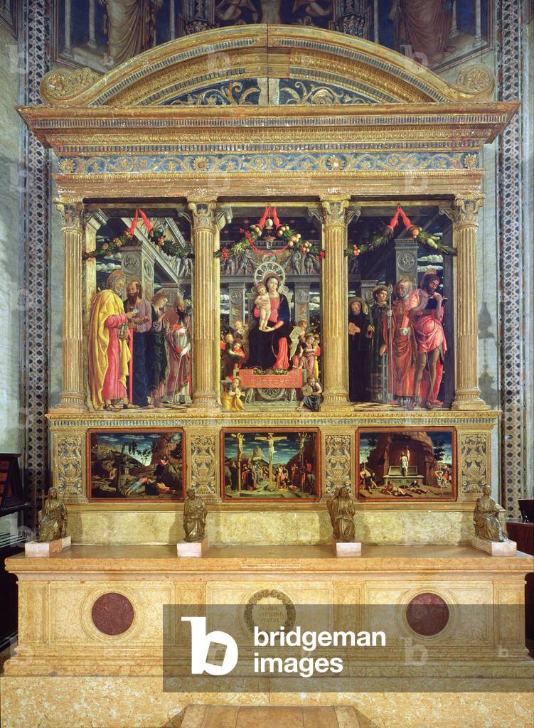 Bild von Gemälde "Altarbild des Hl. Zeno von Verona", 15. Jahrhundert von Andrea Mantegna