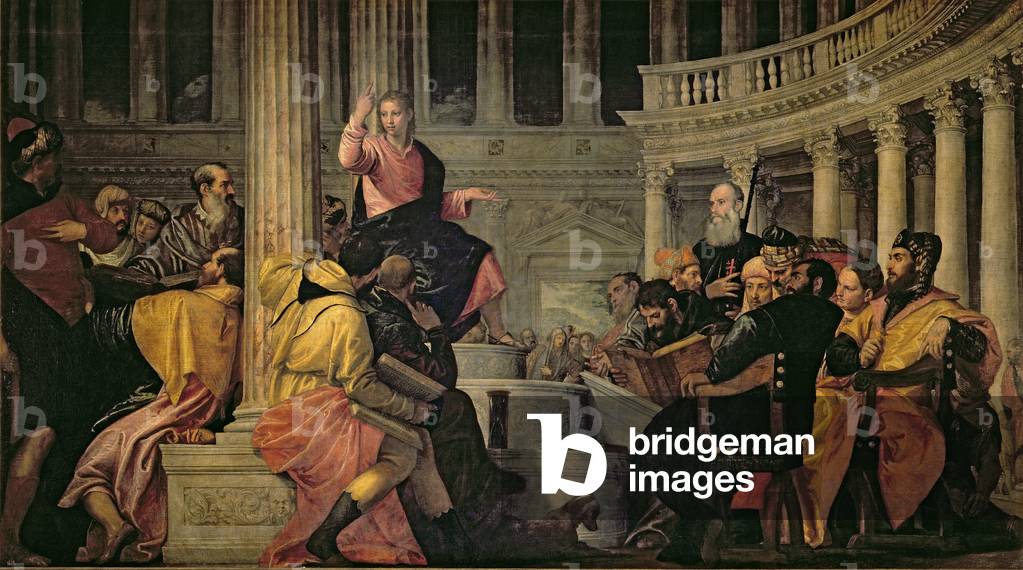 cristo con lest' medici nel tempio, 1548 (olio su tela)