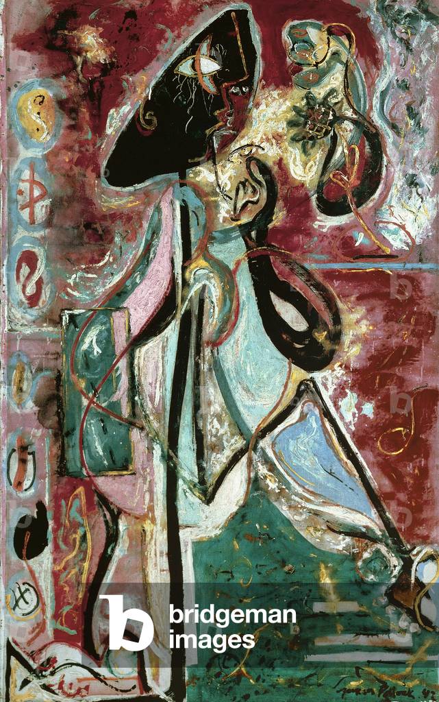Image de Peinture représentant Moon Woman, 1942 par Jackson Pollock