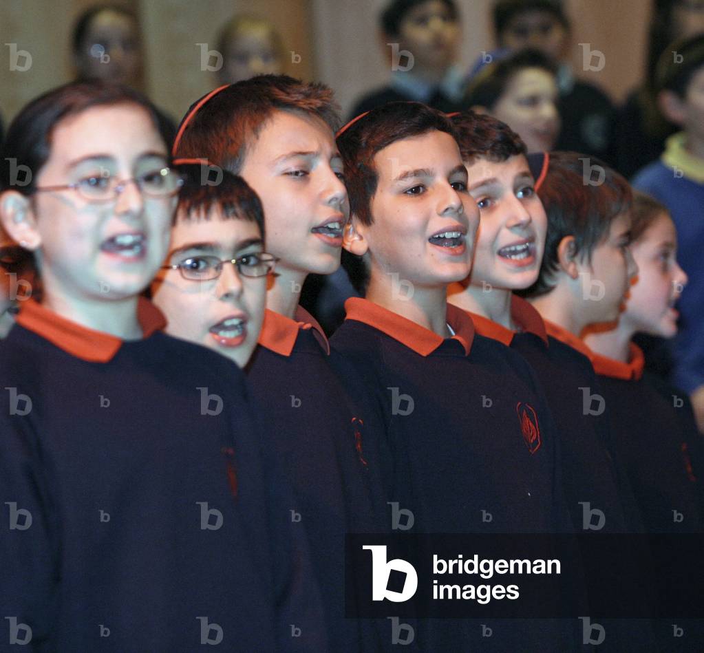 Choir performing at the
