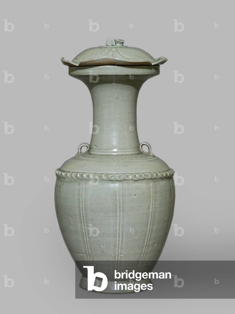 "Vase mit Deckel (greenware)", 10. Jahrhundert von Chinese School