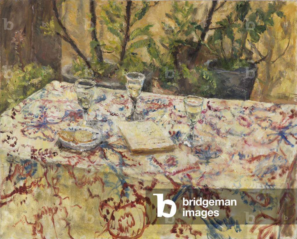 Summer Wine and the Indian Table Cloth, Polgrean, 2014 (oil on canvas)