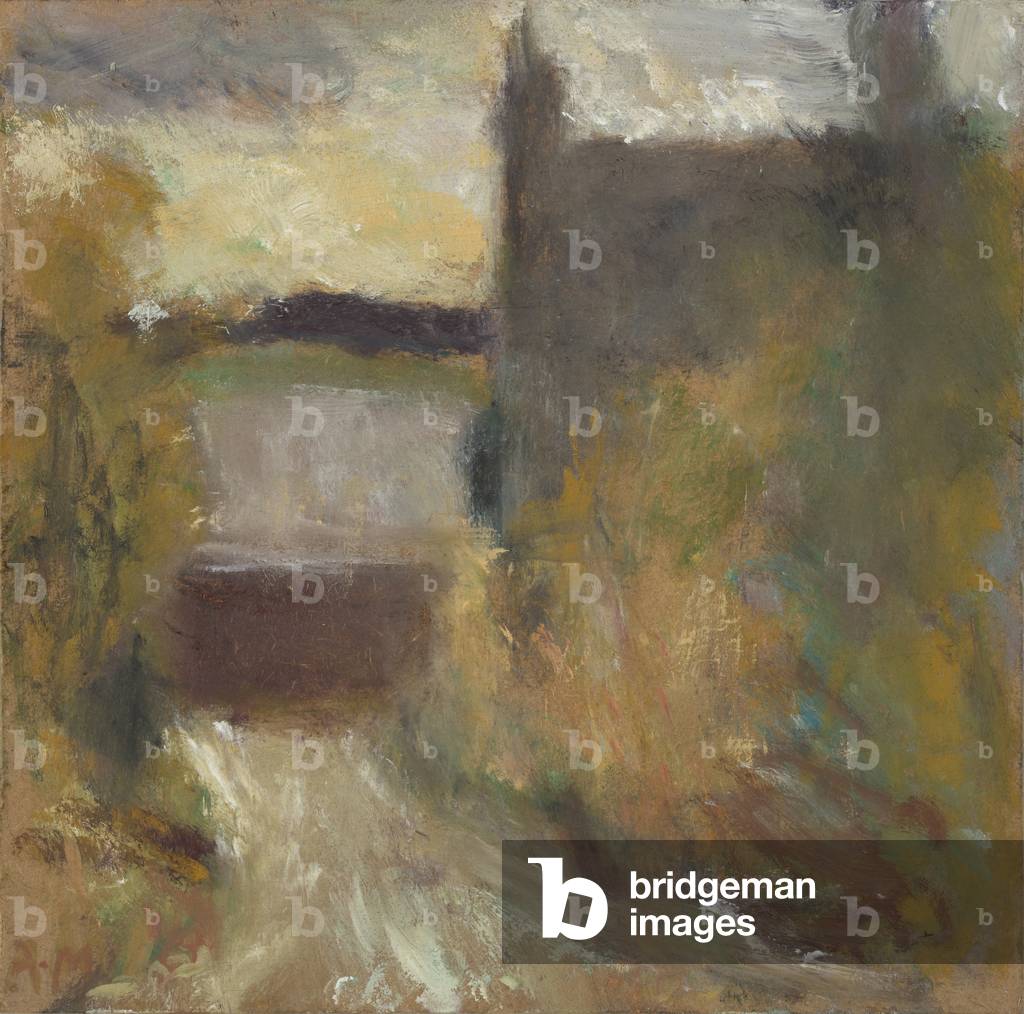 Polgrean Lane, 2014 (oil on paper)