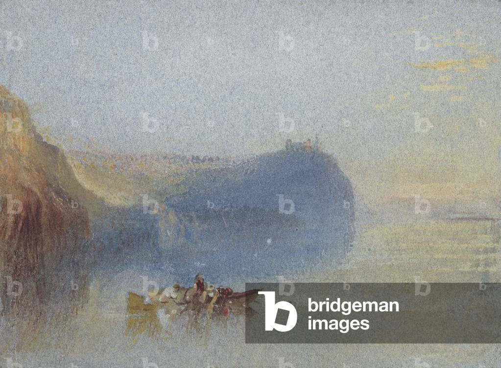 Bild von Zeichnung "Szene an der Loire", 19. Jahrhundert von Joseph Mallord William Turner