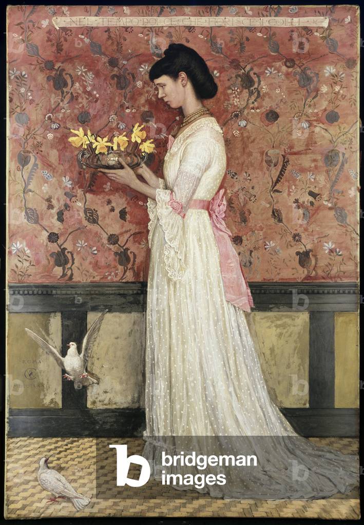 Porträt von Frau Ingram Bywater, 1872 (Gouache auf Papier)