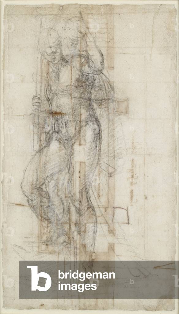 Bild von Zeichnung "Studie über die Auferstehung Christi", 16. Jahrhundert von Michelangelo Buonarroti