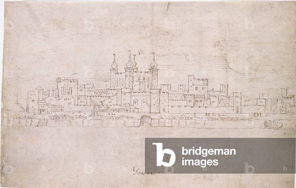La Torre di Londra, c.1544 (penna e inchiostro su carta)