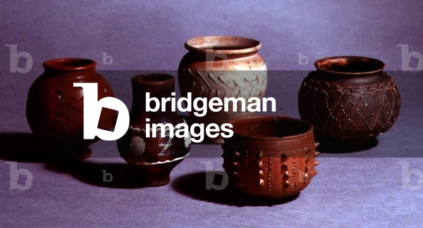 Gruppo di vasi, Romano (terracotta)