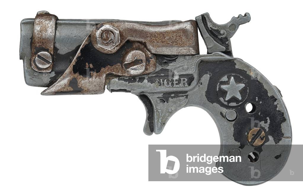 Homemade rimfire breech-loading converted pistol, 1974 (metal) 