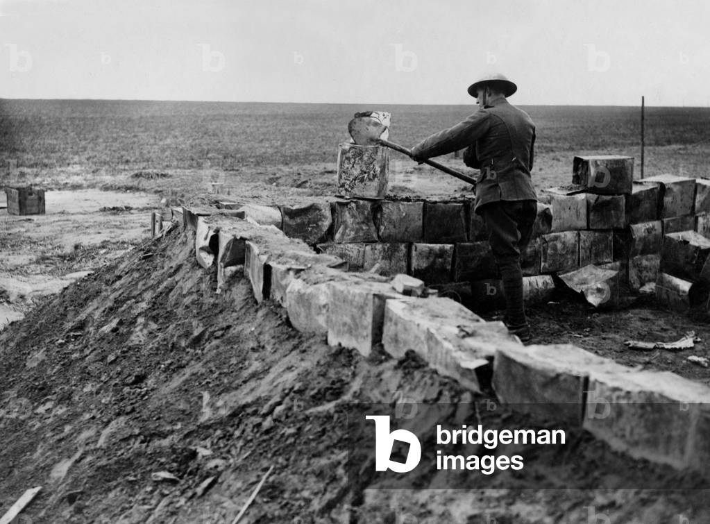 Official photograph taken on the British Western Front, 1917-1918 (b/w photo)