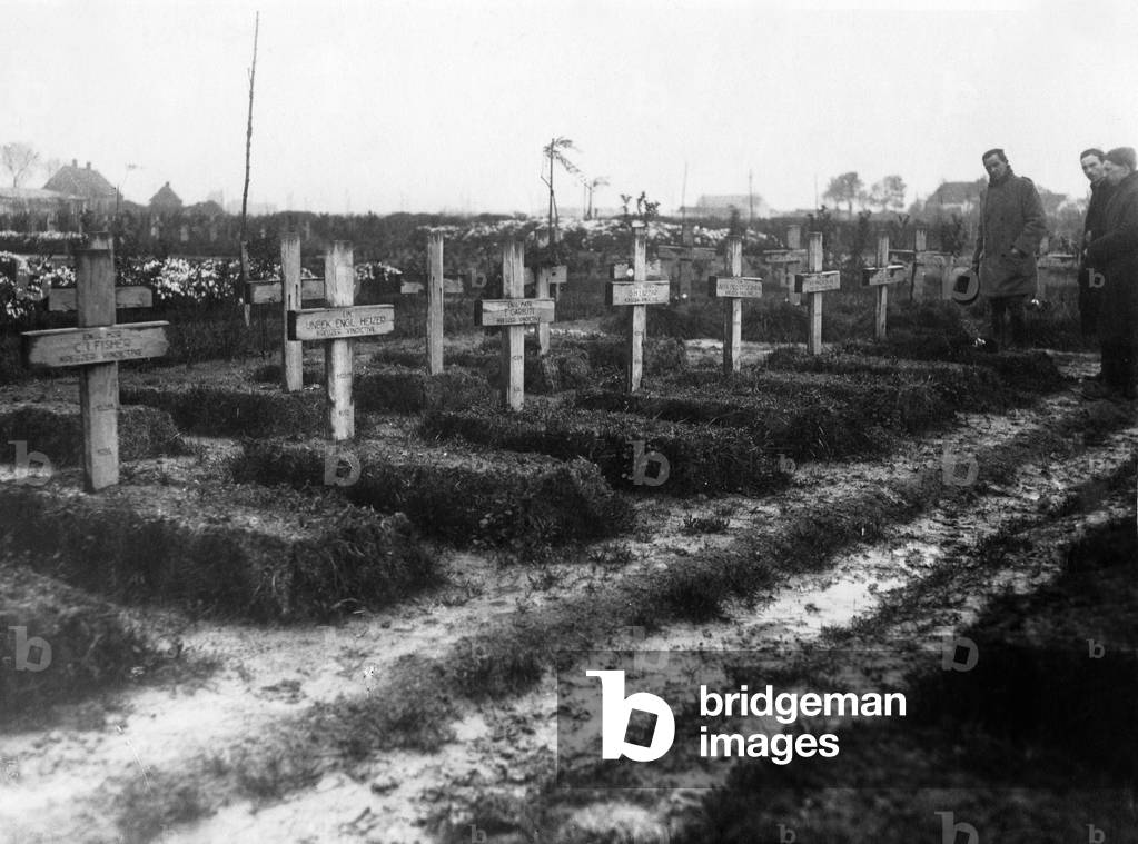 Official photograph taken on the British Western Front, 1917-1918 (b/w photo)