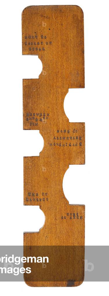 Measuring gauge for lance haft, 19th century (wood) 