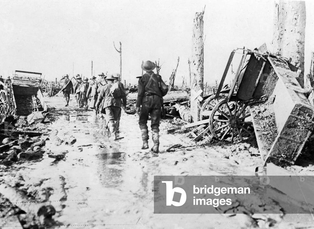 Official photograph taken on the British Western Front, 1917-1918 (b/w photo)