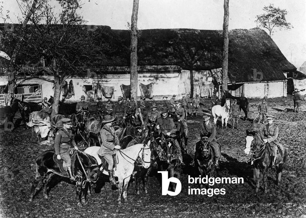 Official photograph taken on the British Western Front, 1917-1918 (b/w photo)