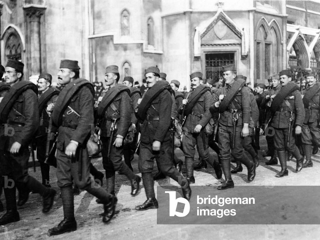 Official photograph taken on the British Western Front, 1917-1918 (b/w photo)