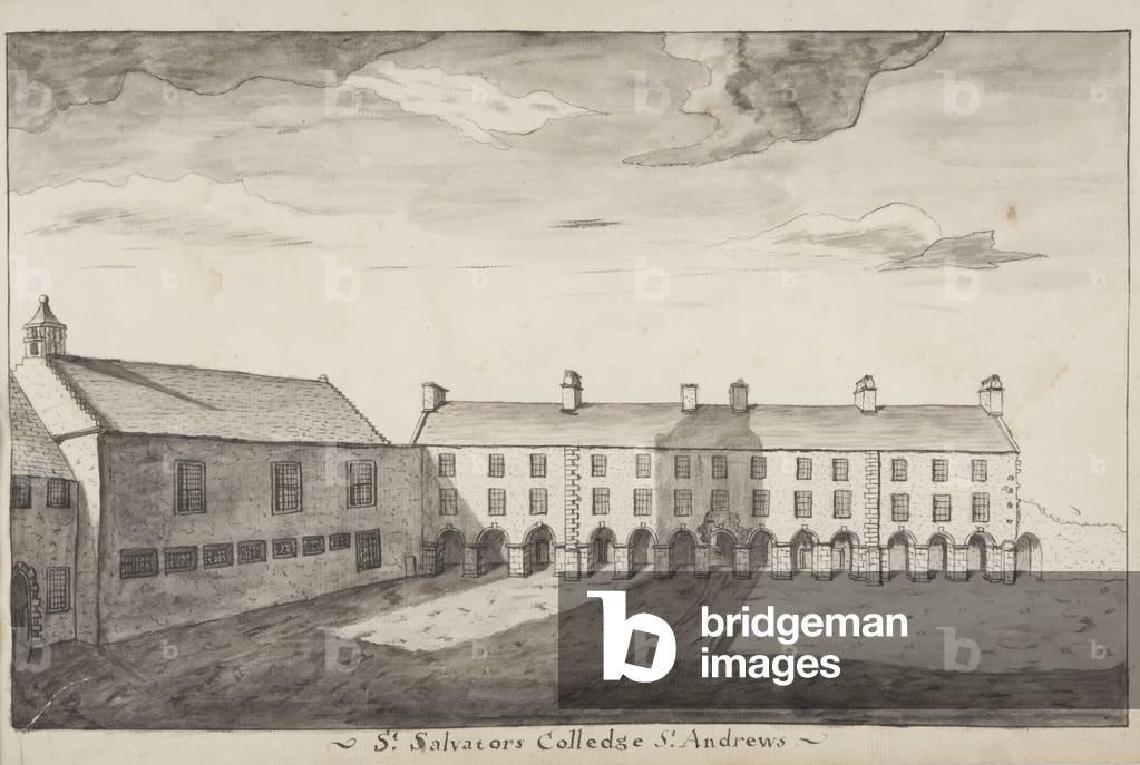 St Andrews Delineated - St Salvators Colledge St Andrews (pen and wash on paper)