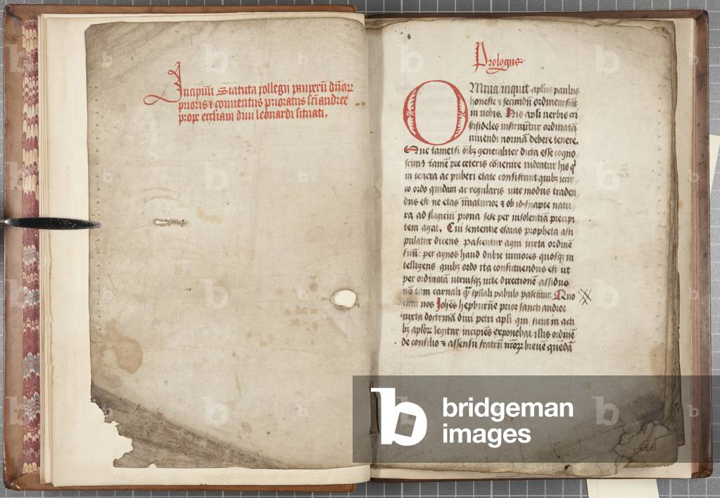 Statutes of St Leonard's College, 1544 (ink on vellum)