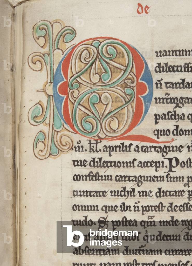 St Augustine of Hippo 'Opera', Fol 106 recto, detail, c.1200 (pen & ink on parchment)