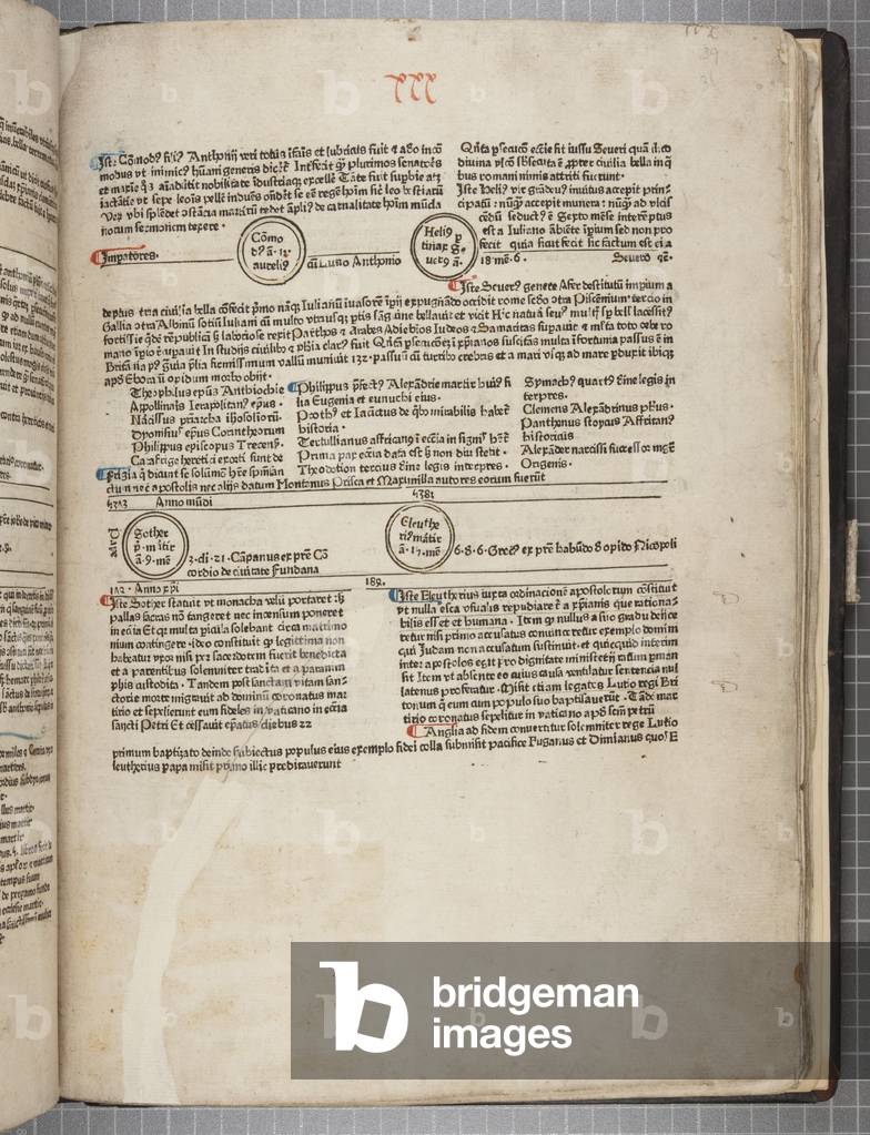 Fol 31 recto, Fasciculus Temporum (pen & ink on paper)