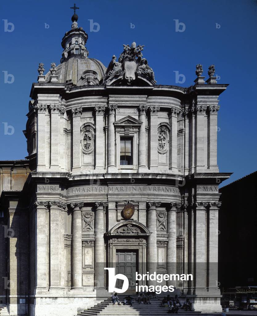 Image Of Baroque Art Facade Of The Church Santi Luca E Martina By Image Of Baroque Art Facade Of The Church Santi Luca E Martina By