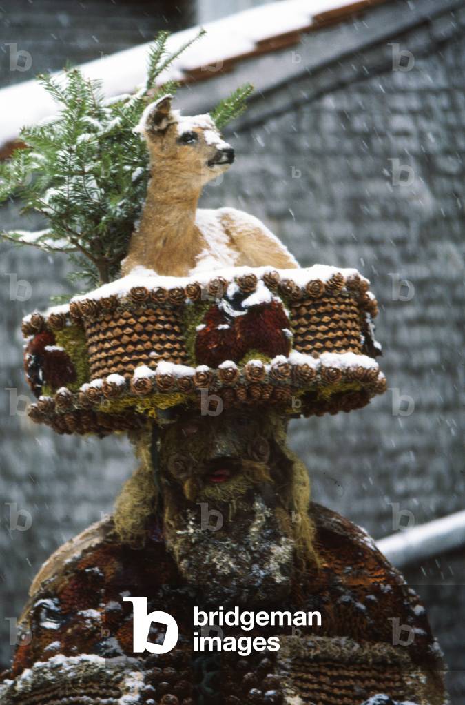 Silvesterklaus at the Saint Sylvester's Day festivities, Appenzell, Switzerland (photo)
