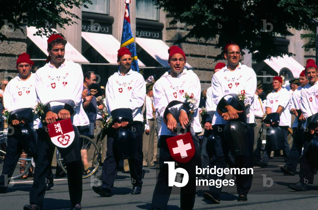 Parade, Independence Day, Zurich, Switzerland (photo)