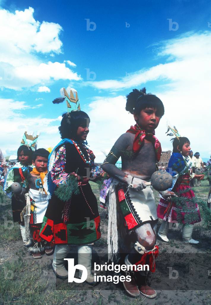 Dancers, Puye Cliffs Ceremonial, New Mexico (photo)